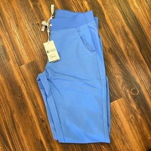 Figs Zamora Jogger Scrub Pants in Ceil Blue